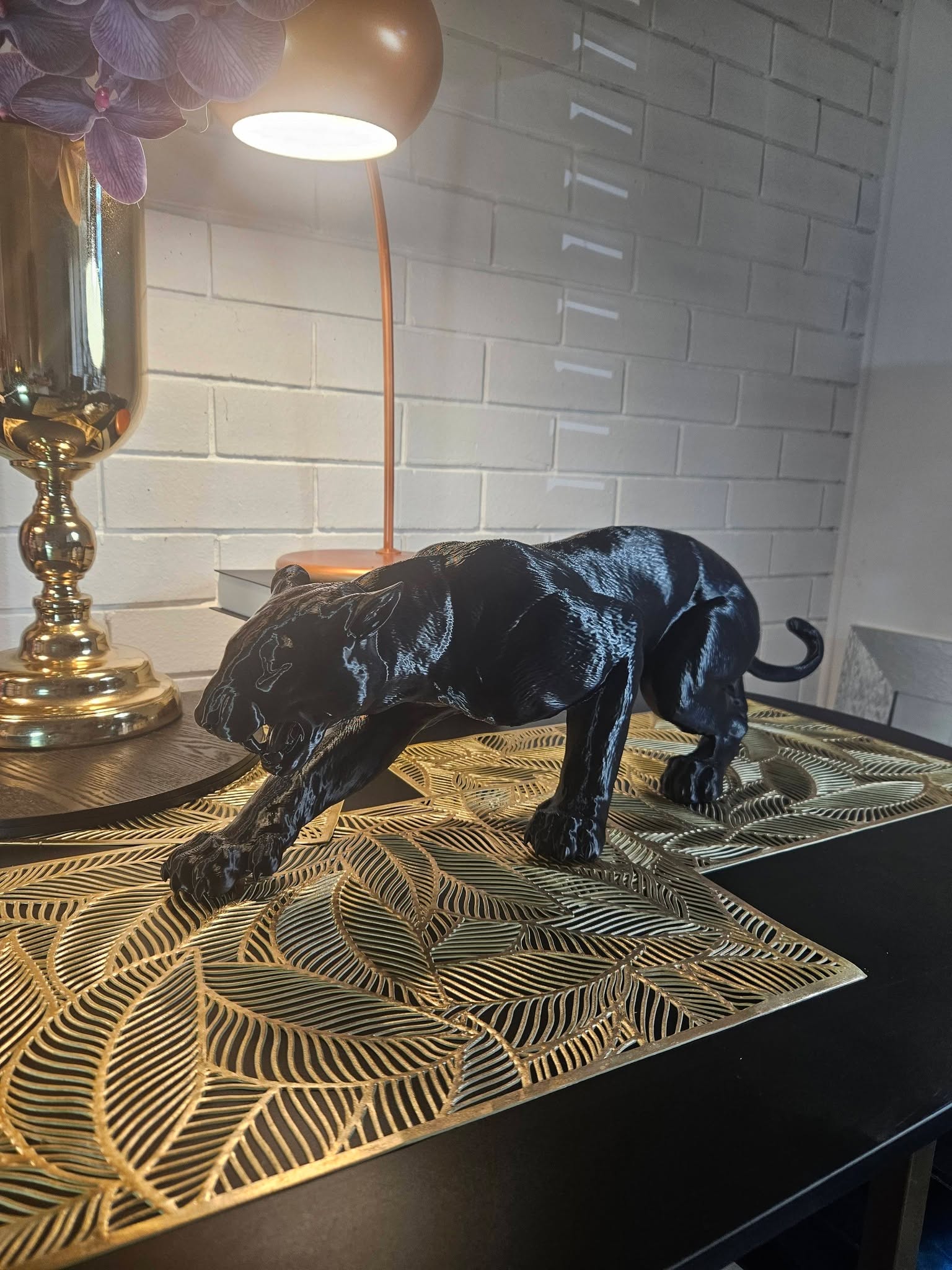 Shadow Stalker Panther Sculpture – 70cm