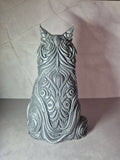 Ornate Maine Coon Cat Sculpture – 18cm