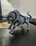 Geometric Bull Sculpture – 24cm