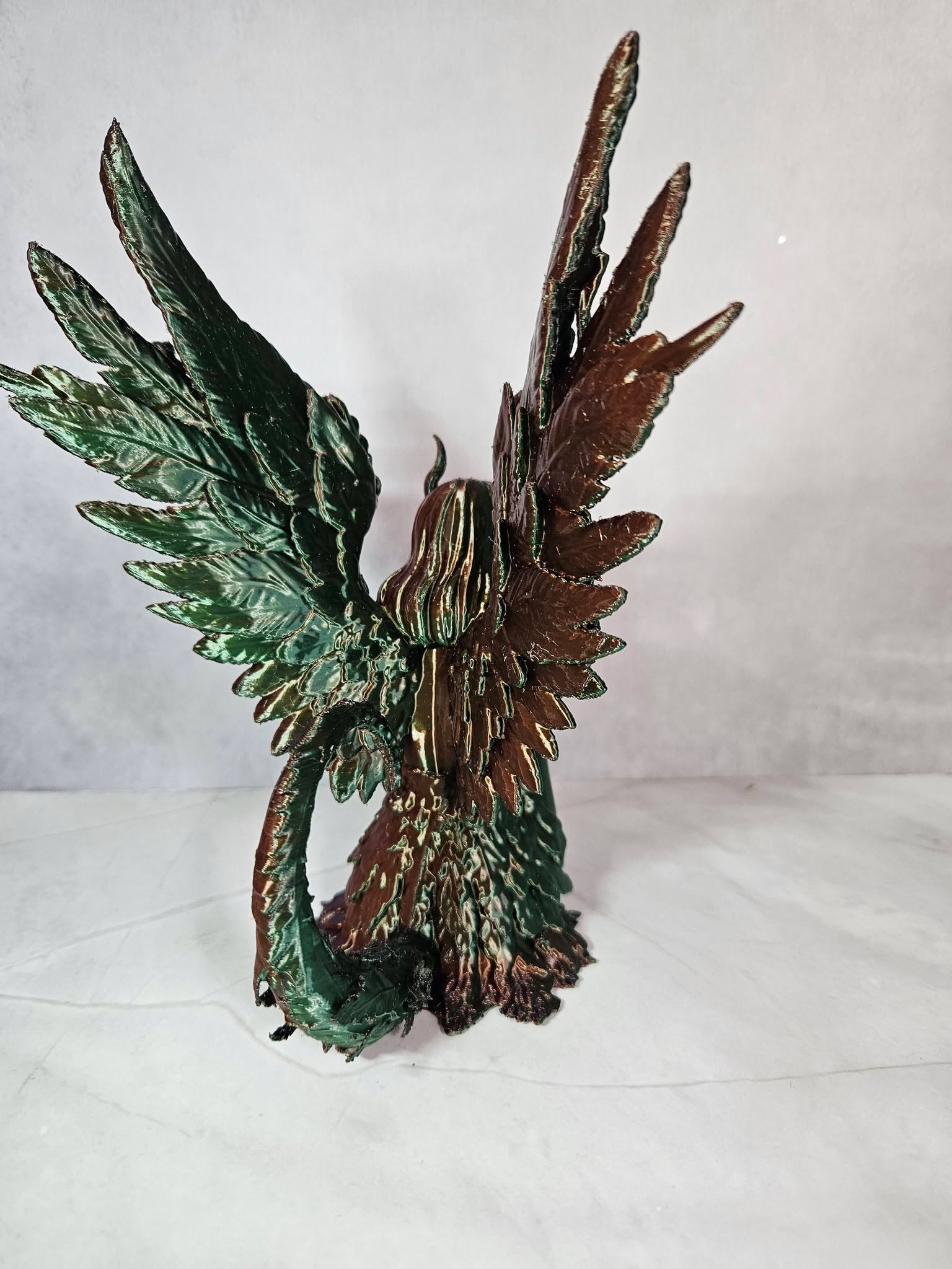Fallen Angel Sculpture – Tri Colour Silk