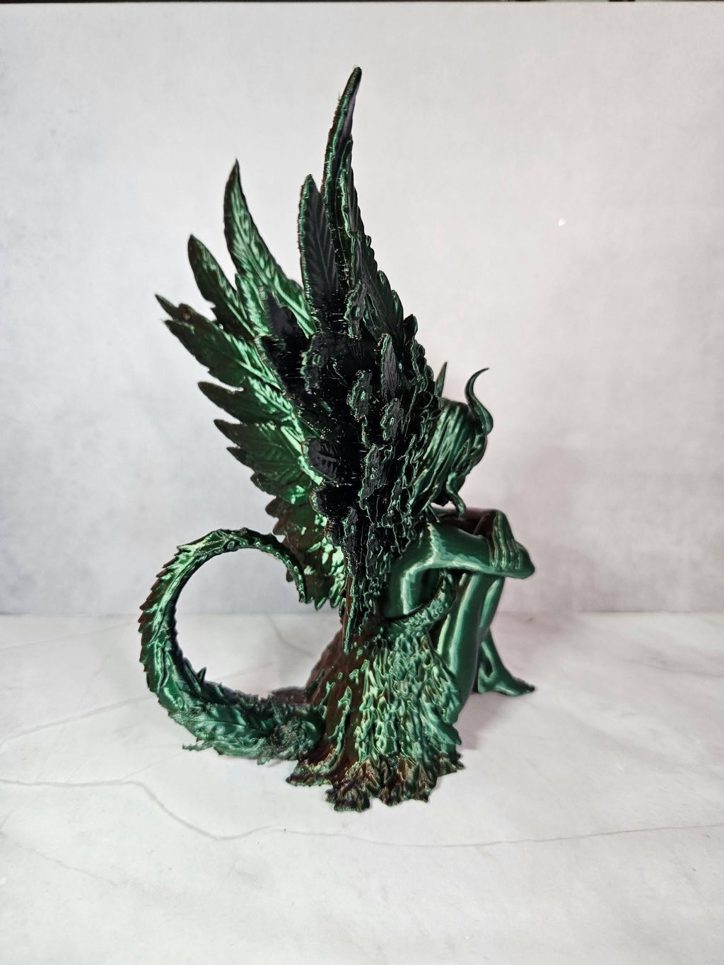 Fallen Angel Sculpture – Tri Colour Silk