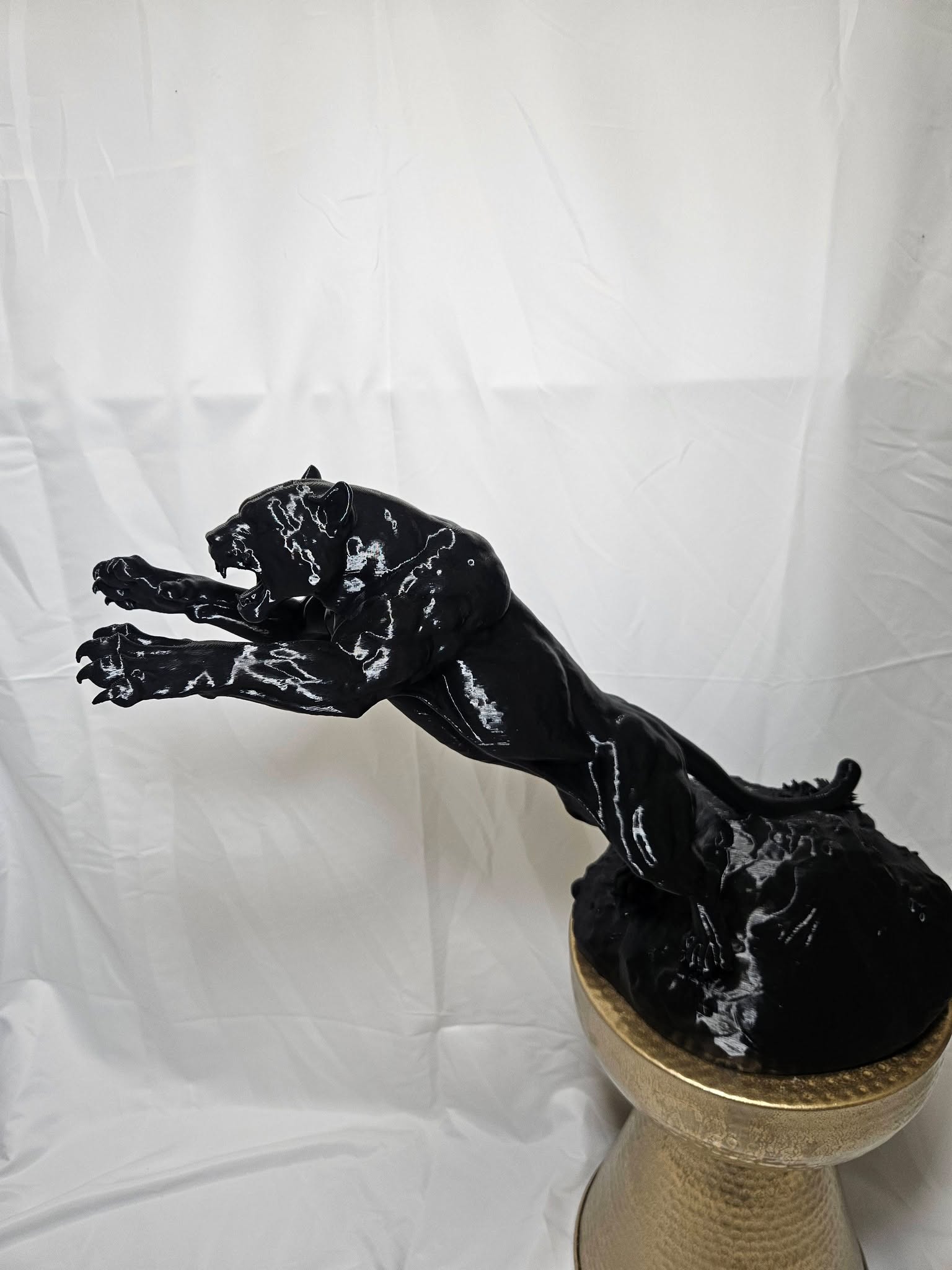 Panther Attack Sculpture – 60cm