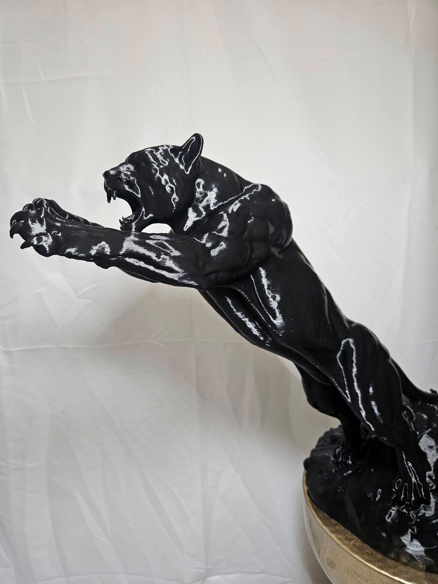 Panther Attack Sculpture – 60cm