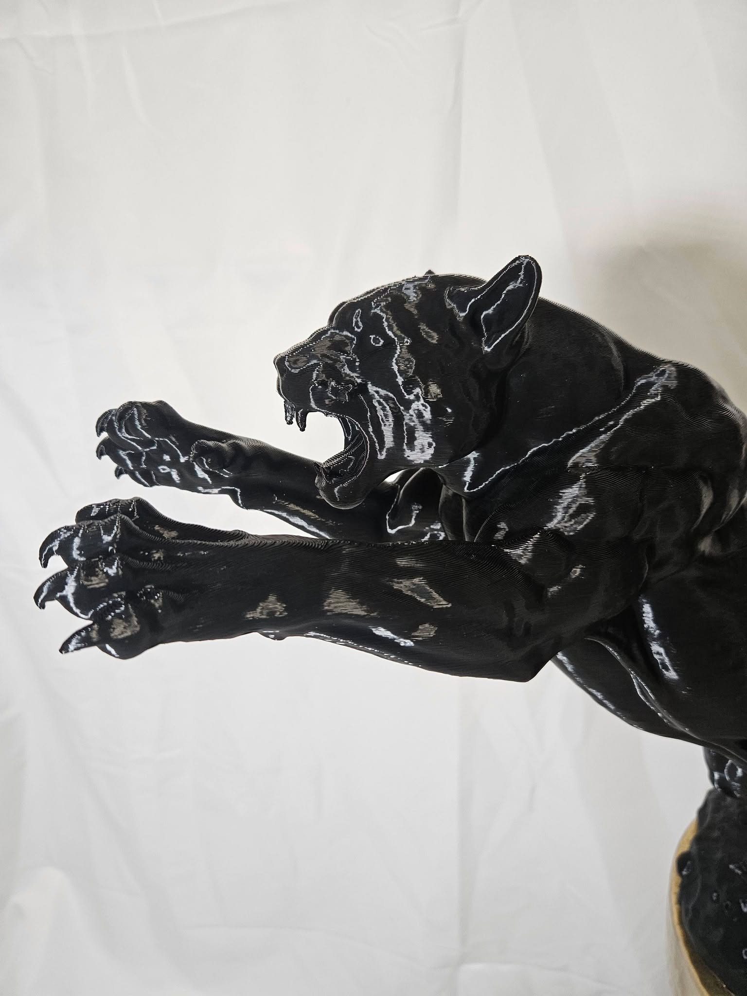 Panther Attack Sculpture – 60cm