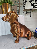 Bronze Dachshund Sculpture – 30cm