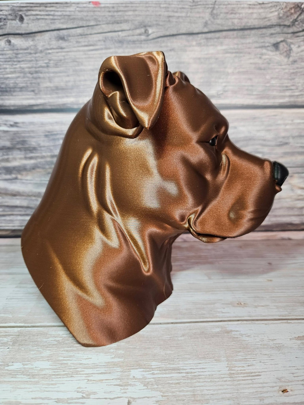 Pitbull Bust Sculpture – 19cm