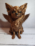 Winged Long-Haired Chihuahua Sculpture – 19cm