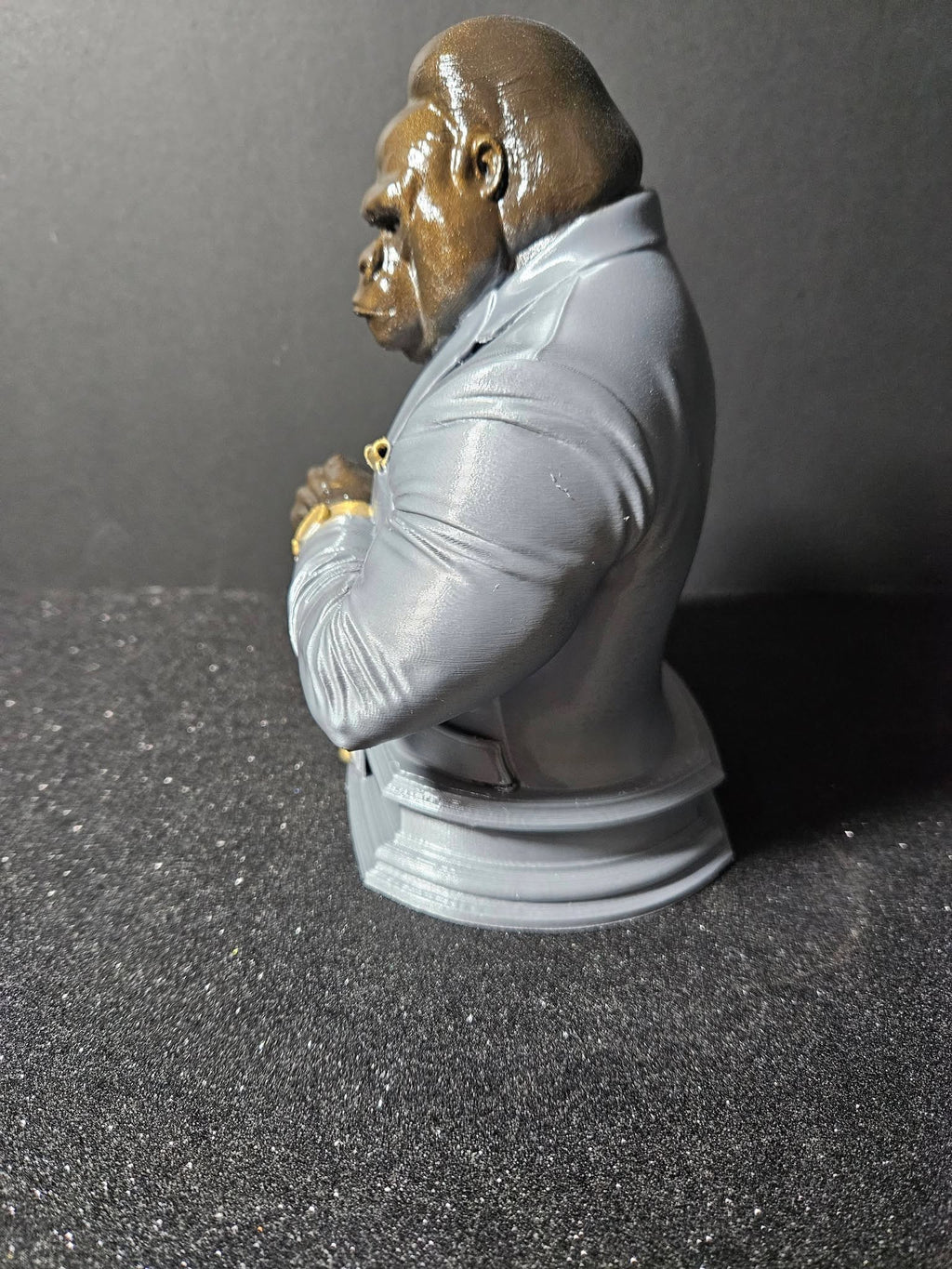 Gorilla in Suit Sculpture – 20cm