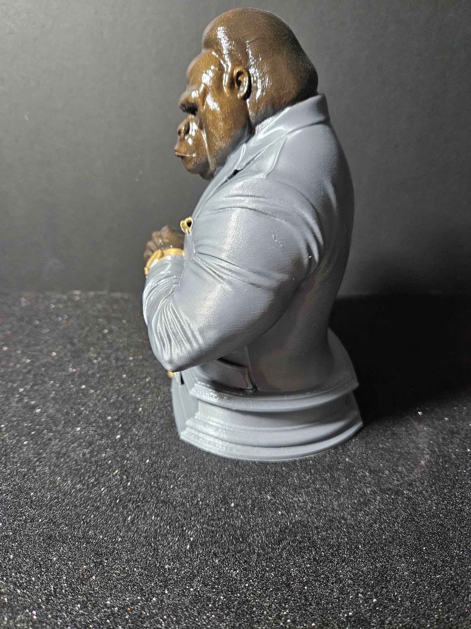 Gorilla in Suit Sculpture – 20cm