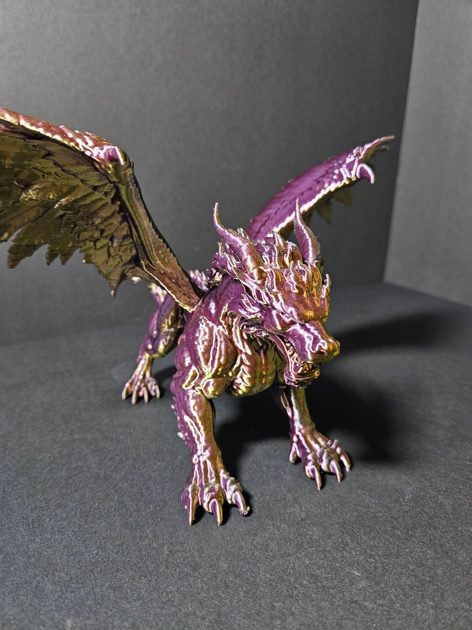 Guardian Dragon Sculpture – 25cm Wingspan