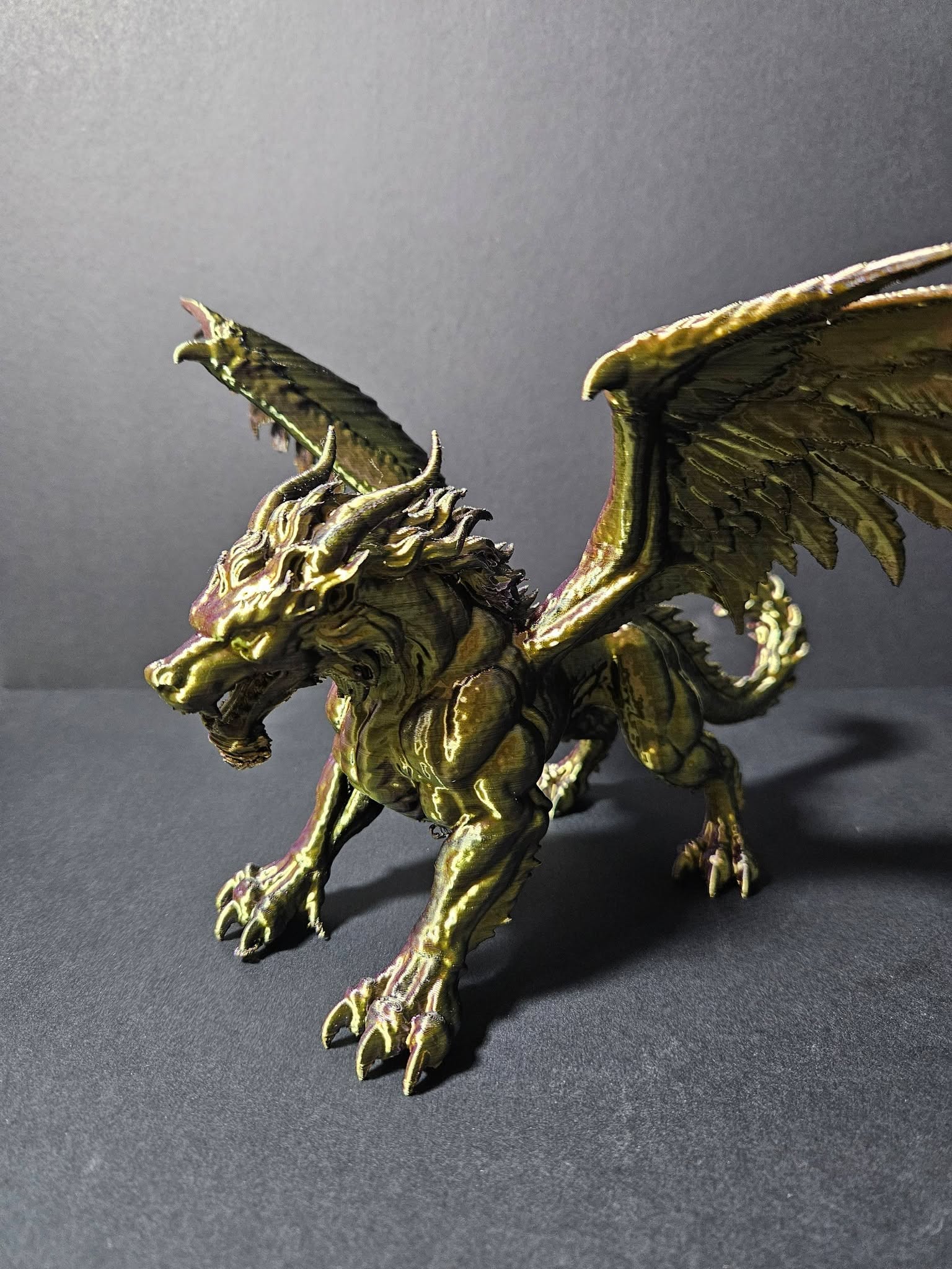 Guardian Dragon Sculpture – 25cm Wingspan