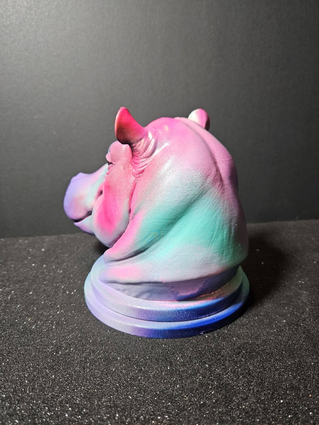 Pop Art Hippo Sculpture – 16cm