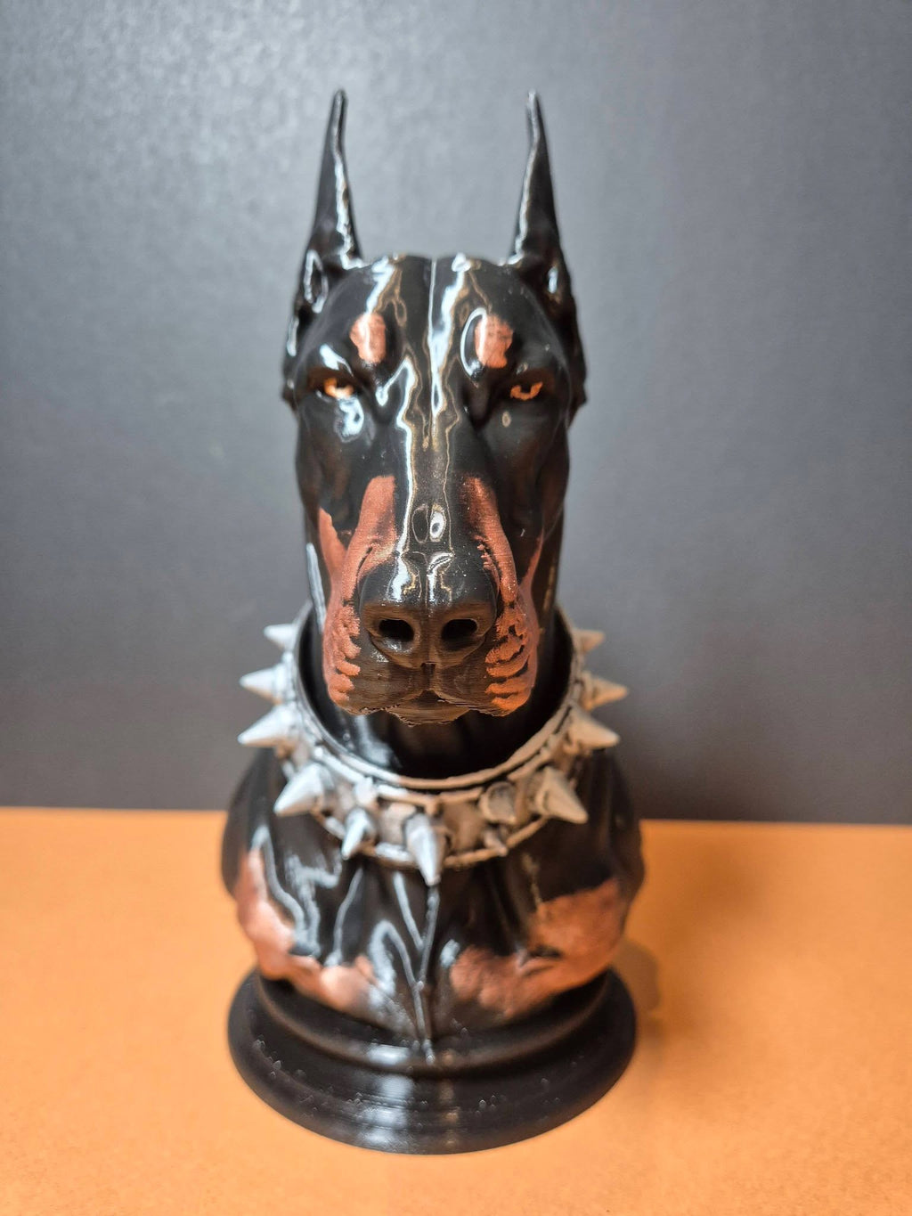 Designer Doberman Bust Sculpture – 20cm
