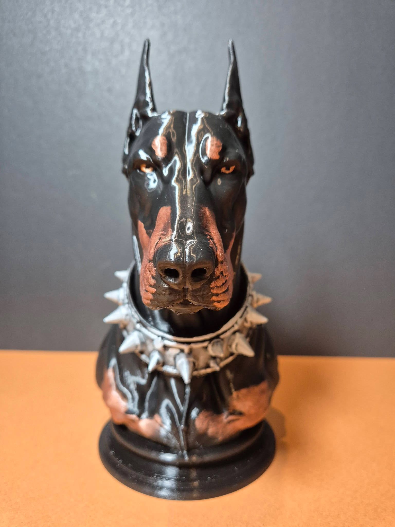 Designer Doberman Bust Sculpture – 20cm