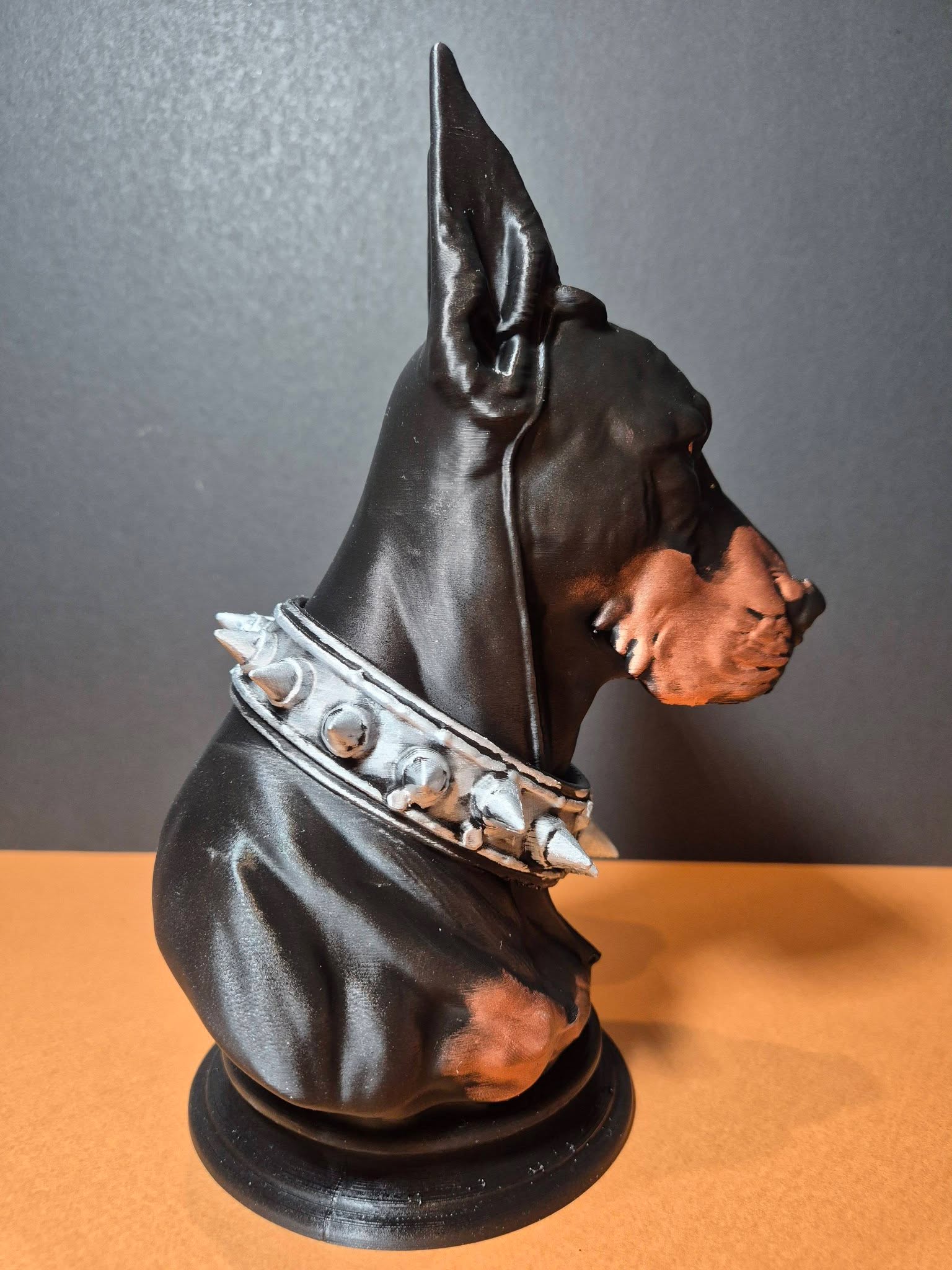 Designer Doberman Bust Sculpture – 20cm