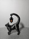 Lantern Cat Sculpture – 23cm