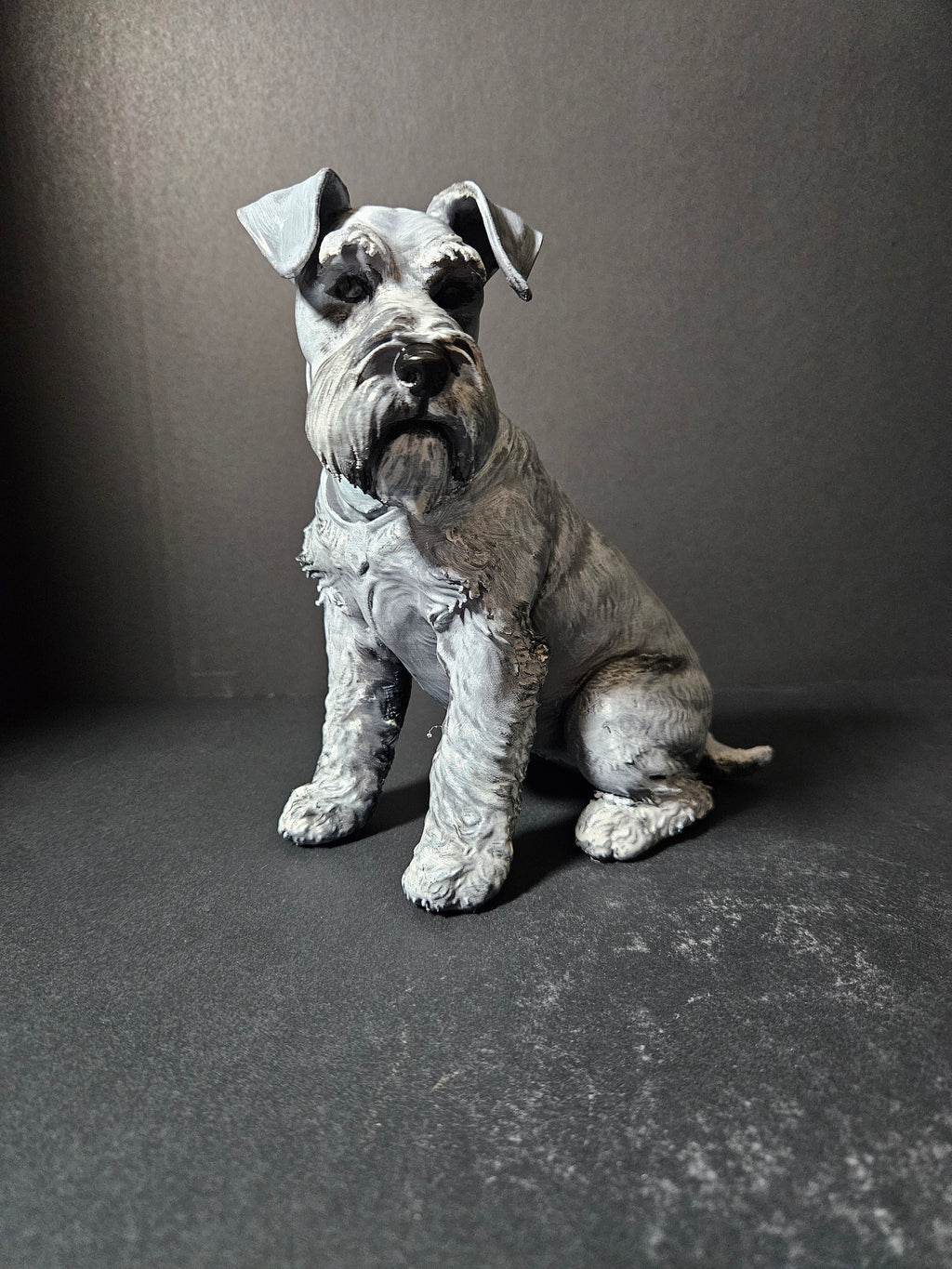 Miniature Schnauzer Sculpture – 20cm