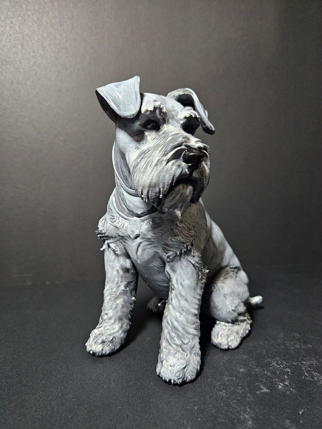 Miniature Schnauzer Sculpture – 20cm