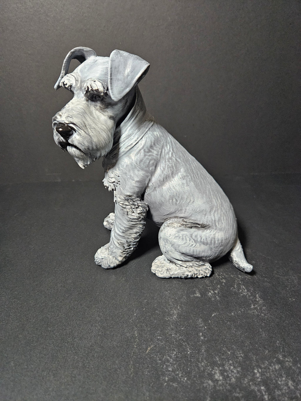 Miniature Schnauzer Sculpture – 20cm