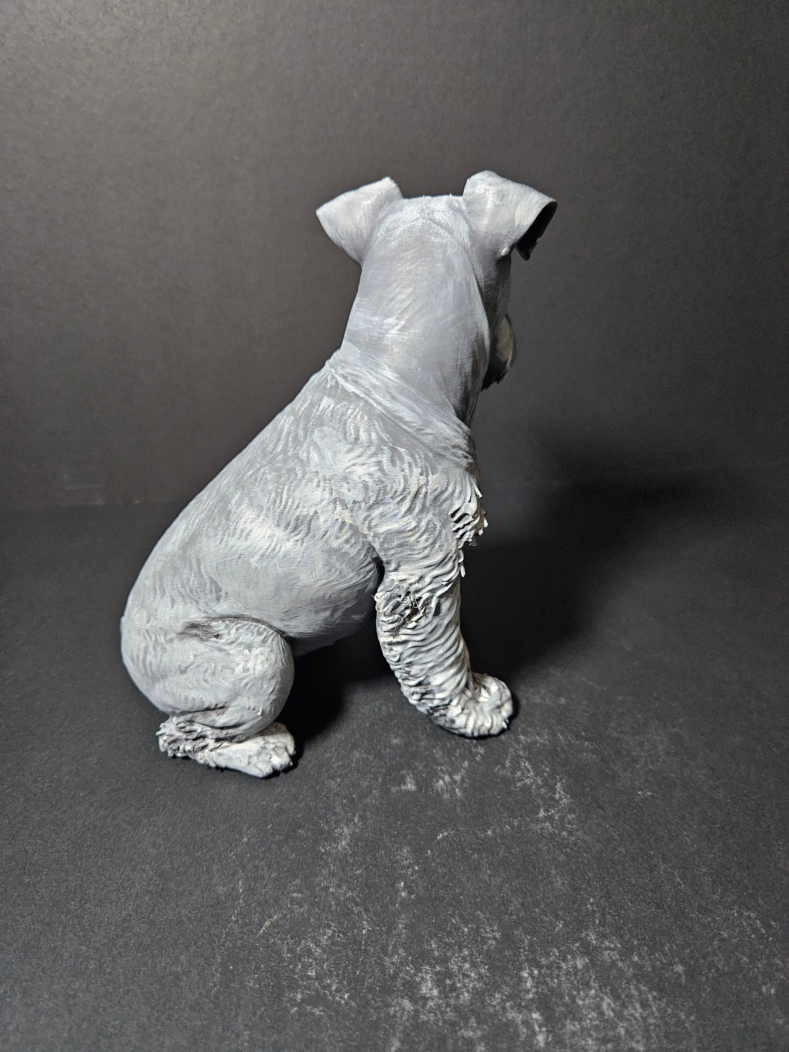 Miniature Schnauzer Sculpture – 20cm
