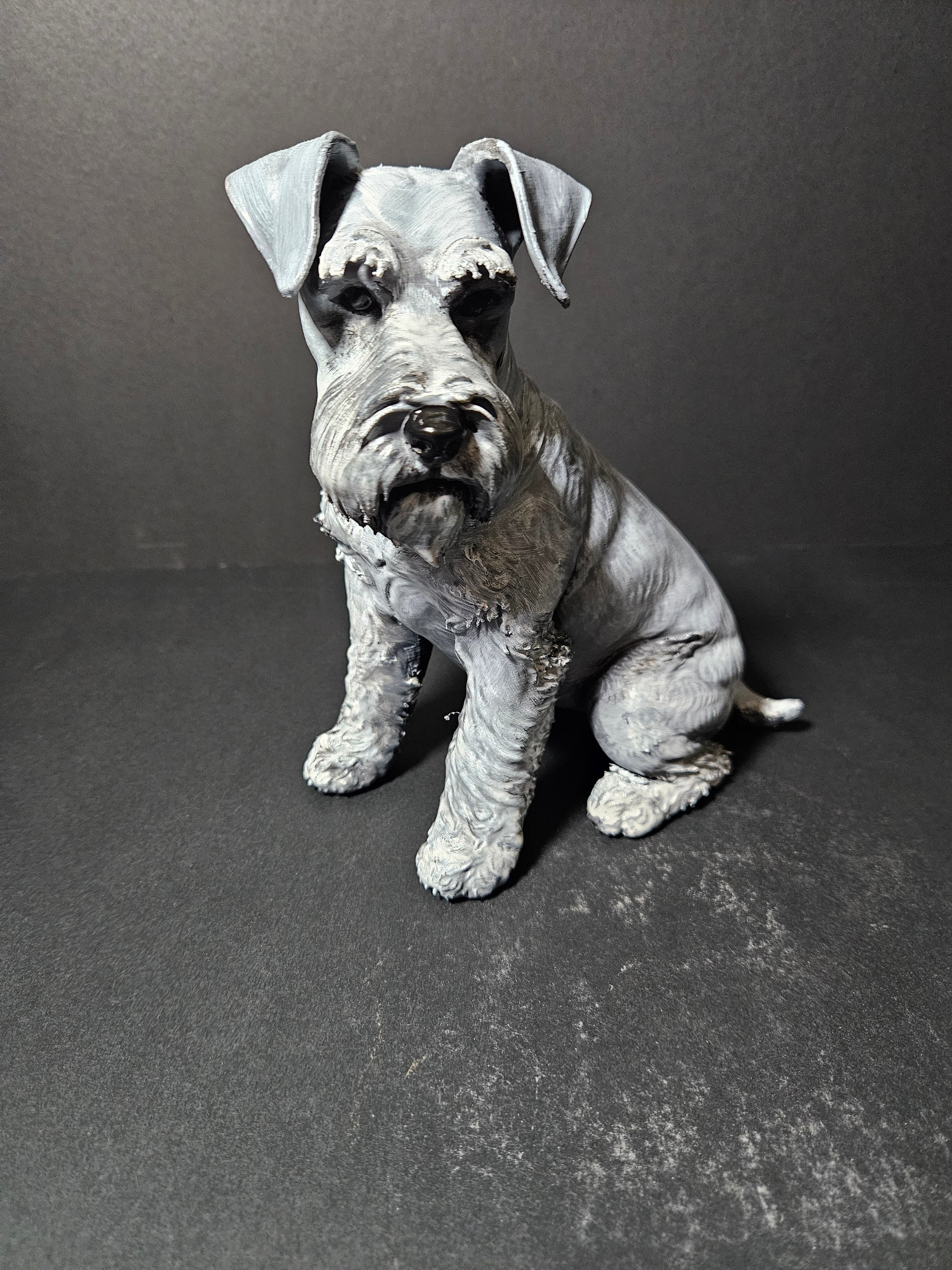 Miniature Schnauzer Sculpture – 20cm
