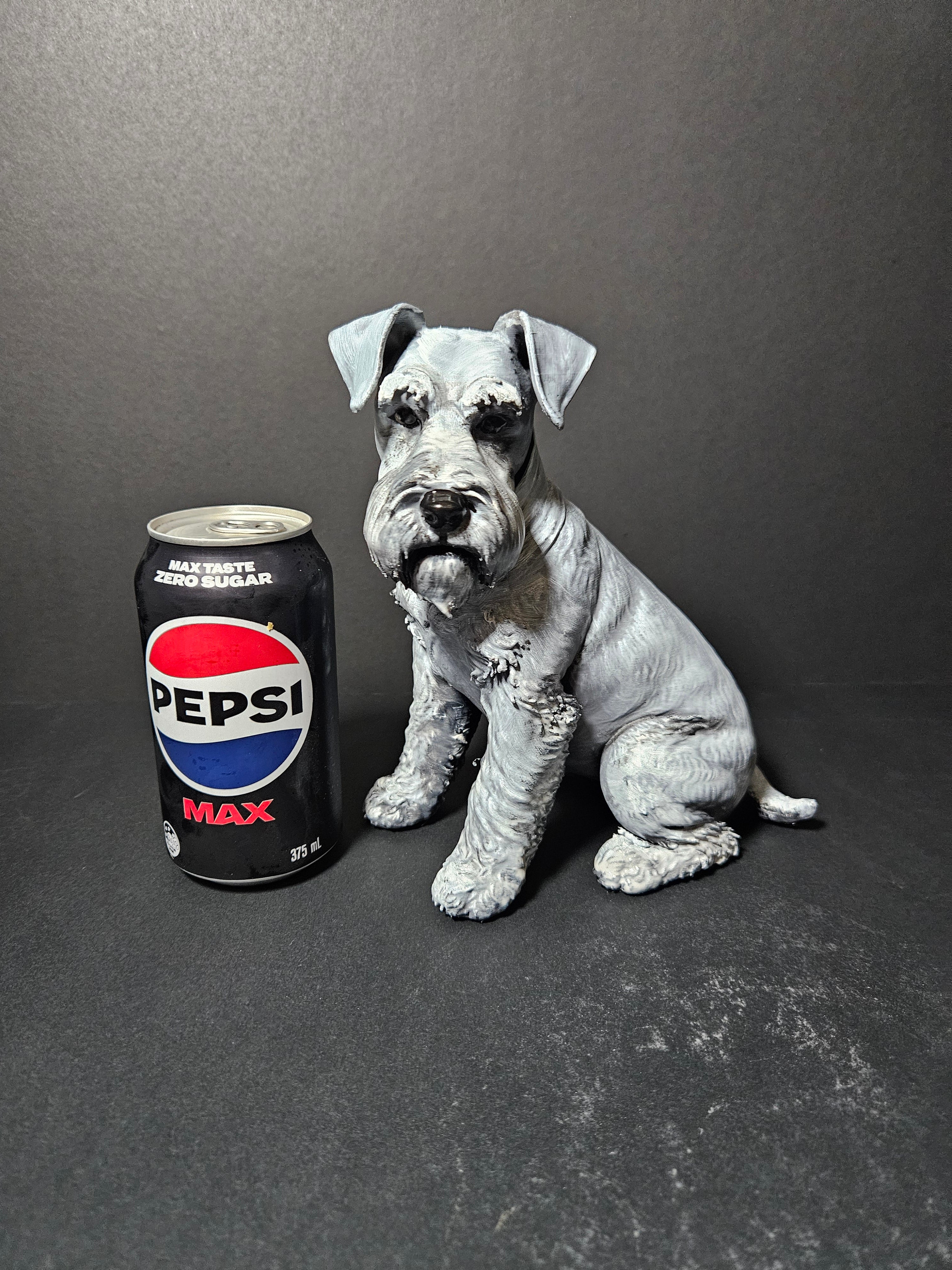Miniature Schnauzer Sculpture – 20cm