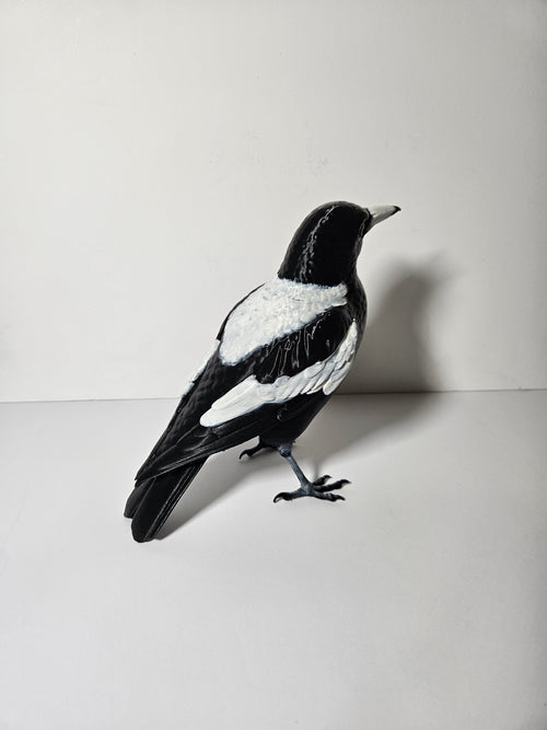 Australian Magpie – 22cm Bird Sculpture