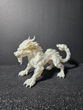 Guardian Dragon – 25cm White Silk Sculpture