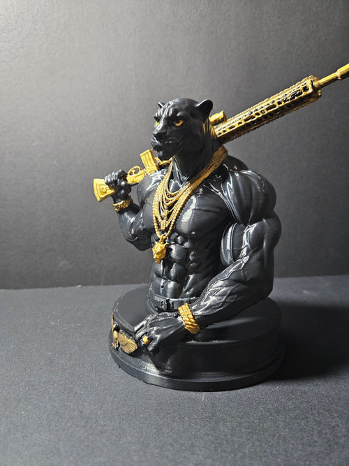 Black Ops Panther Sculpture – 22cm