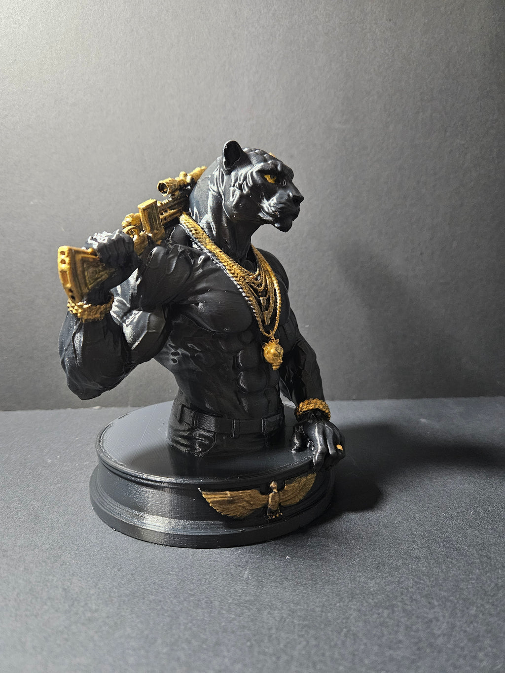 Black Ops Panther Sculpture – 22cm