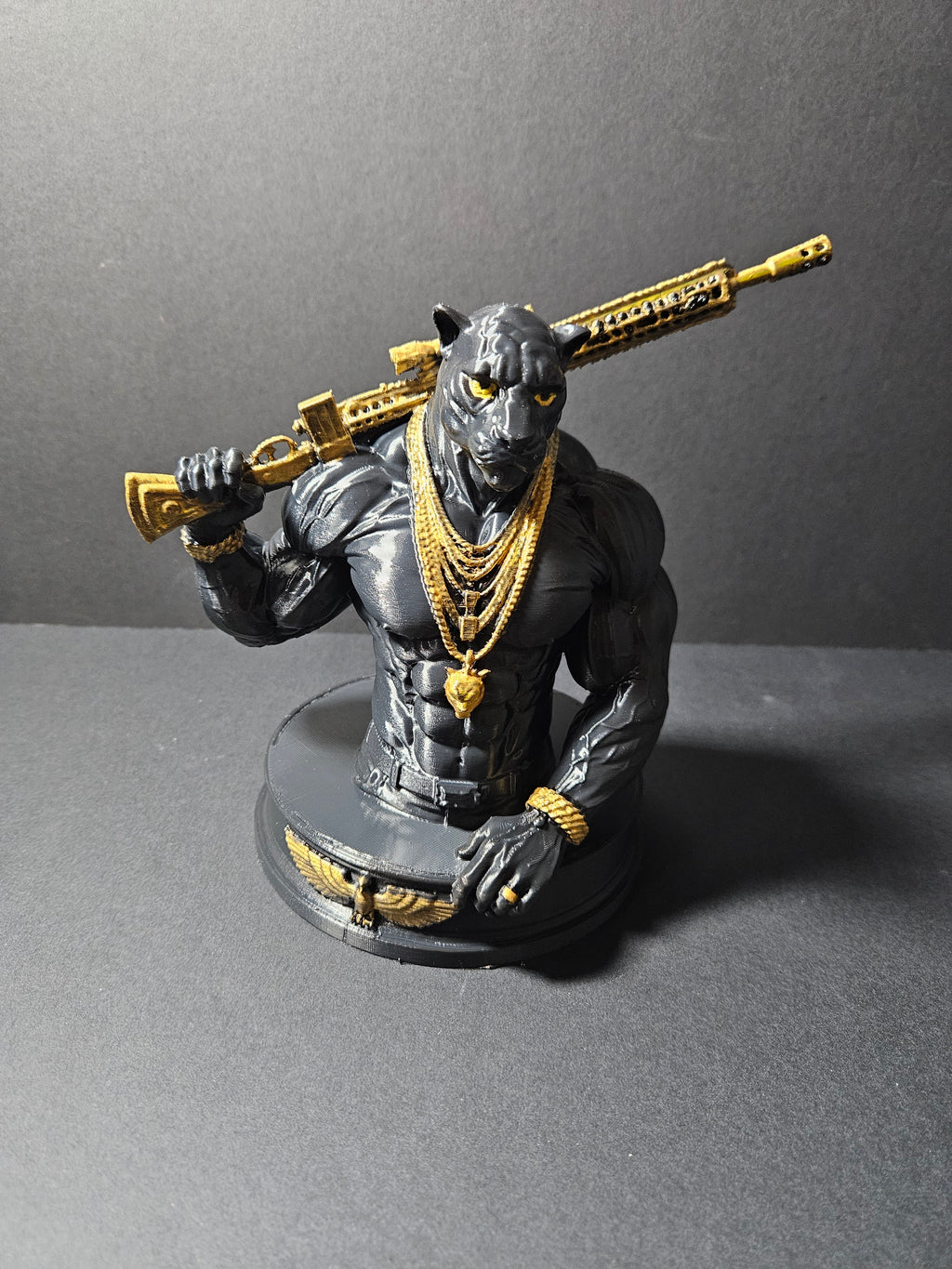 Black Ops Panther Sculpture – 22cm
