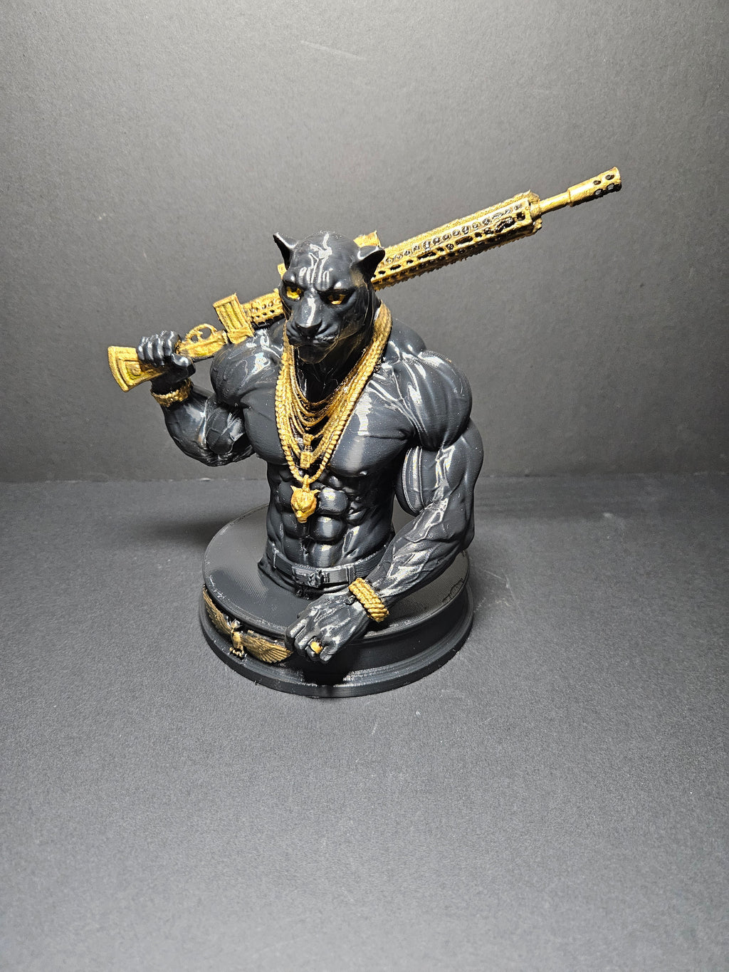Black Ops Panther Sculpture – 22cm