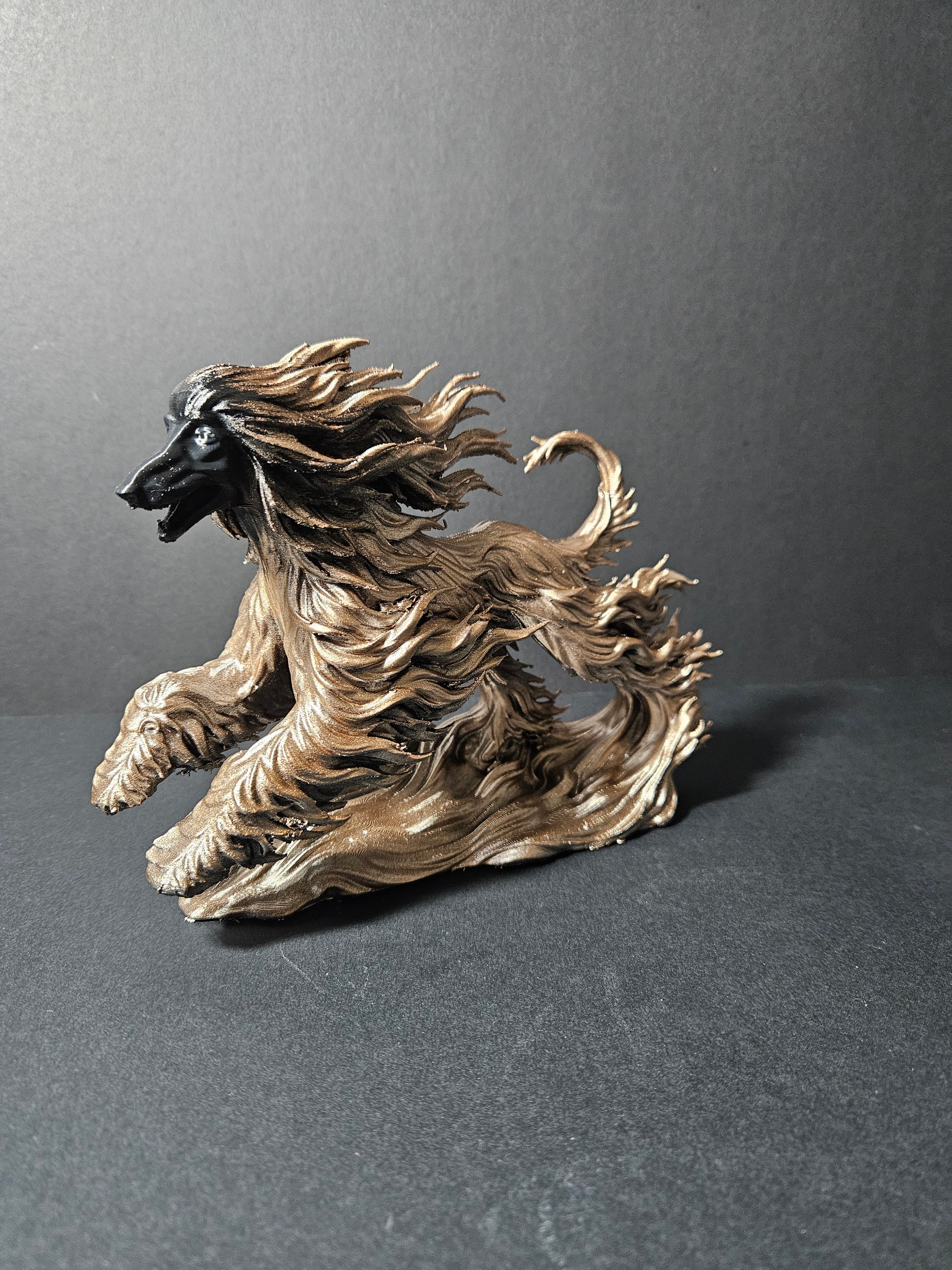 Afghan Hound Flow Sculpture – 22cm