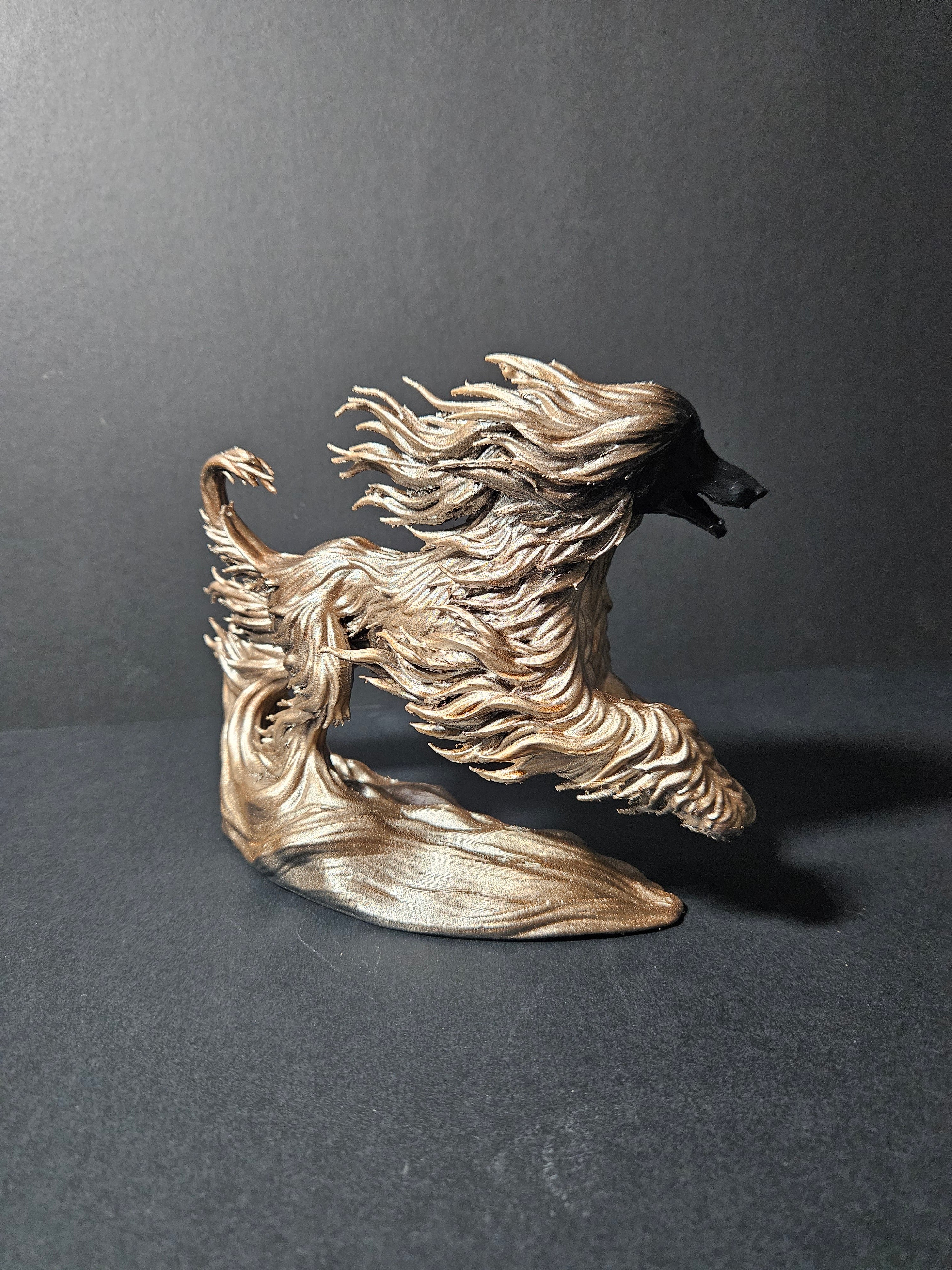 Afghan Hound Flow Sculpture – 22cm