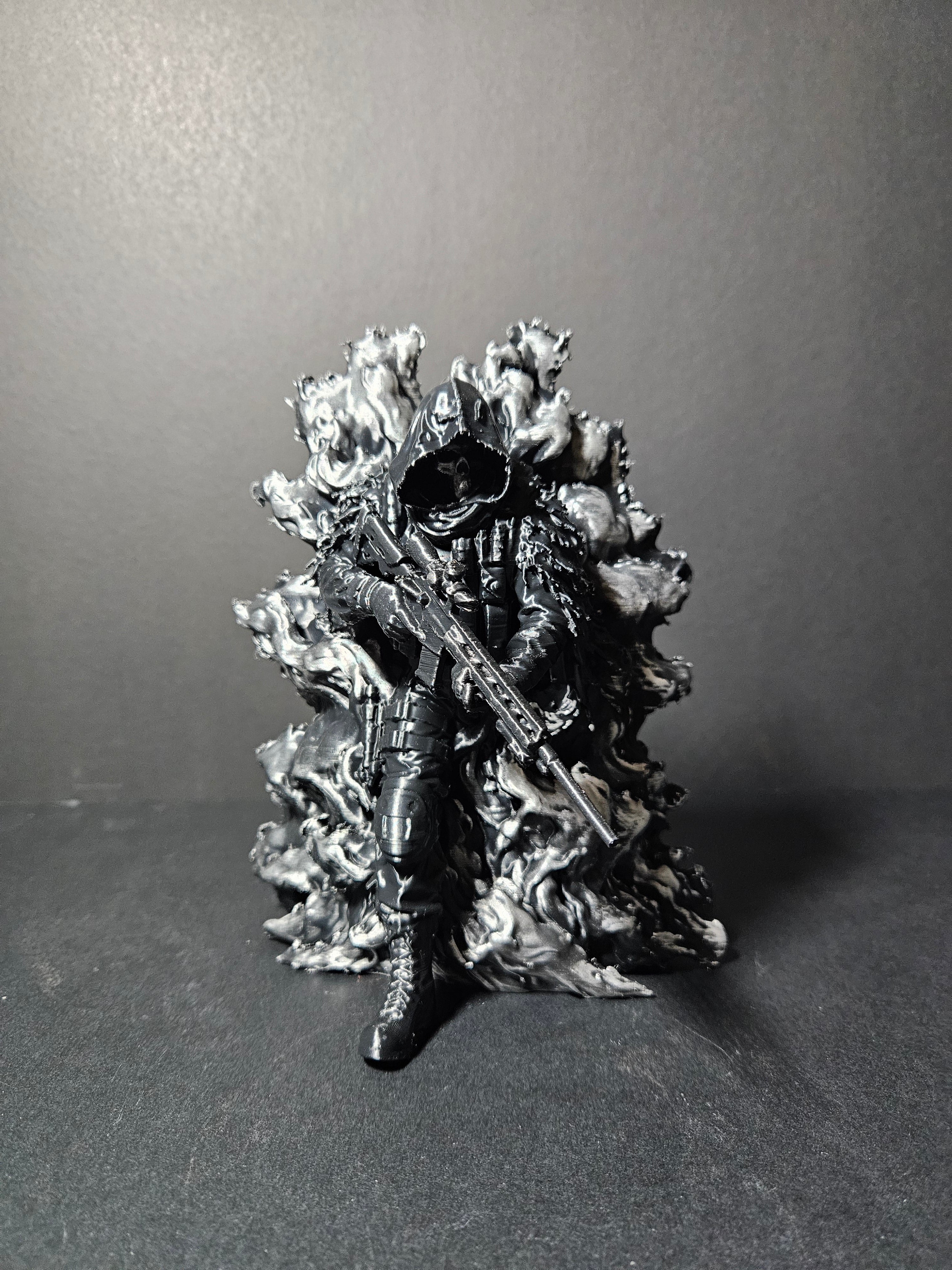Special Ops Skull Hoodie Sculpture – 22cm