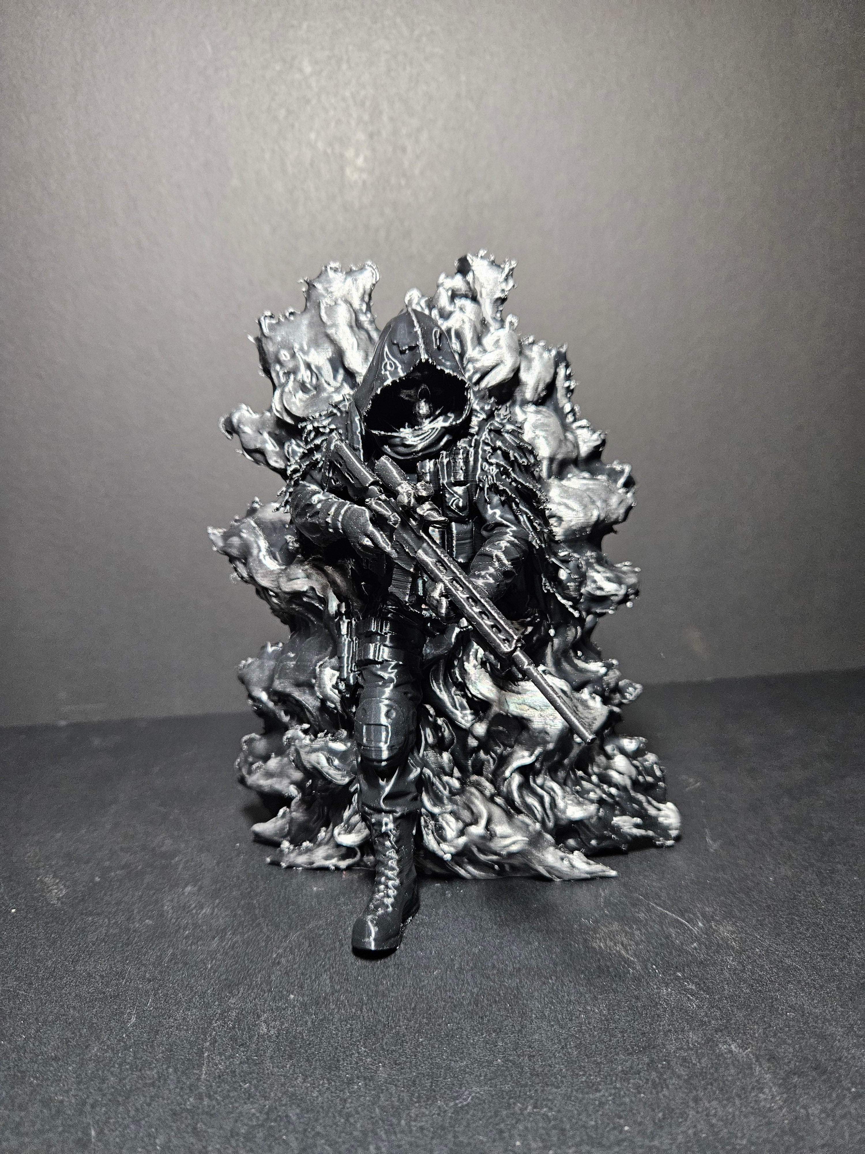 Special Ops Skull Hoodie Sculpture – 22cm
