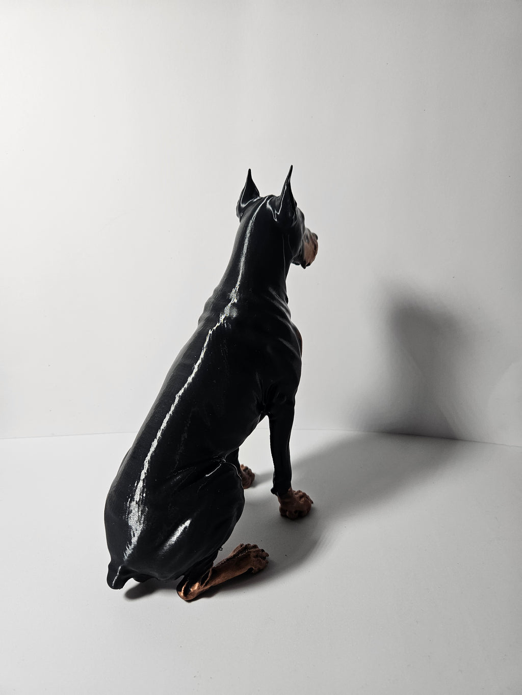 Sitting Doberman Sculpture – 25cm