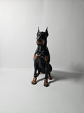 Sitting Doberman Sculpture – 25cm