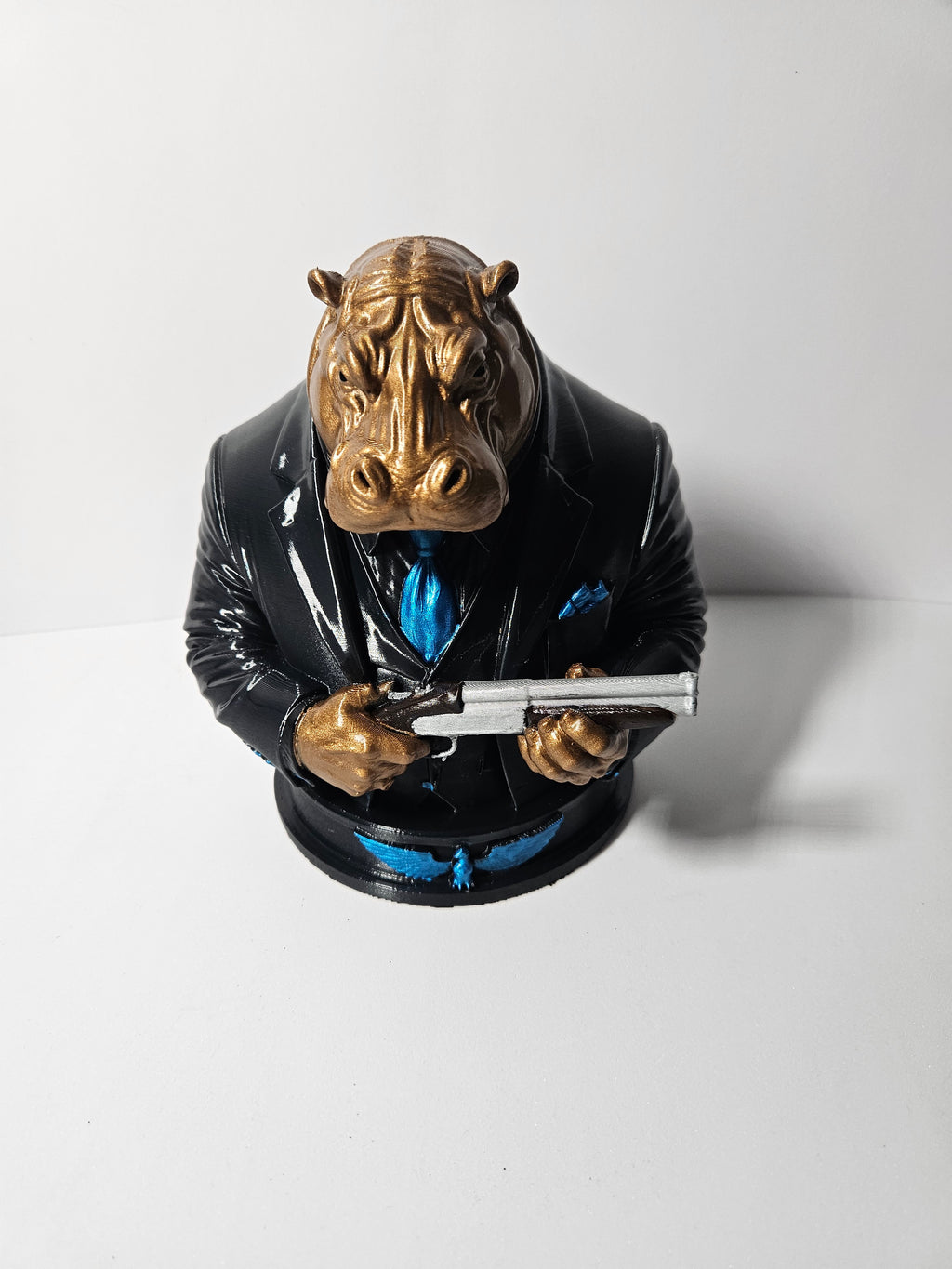 Hippo Boss Sculpture – 19cm