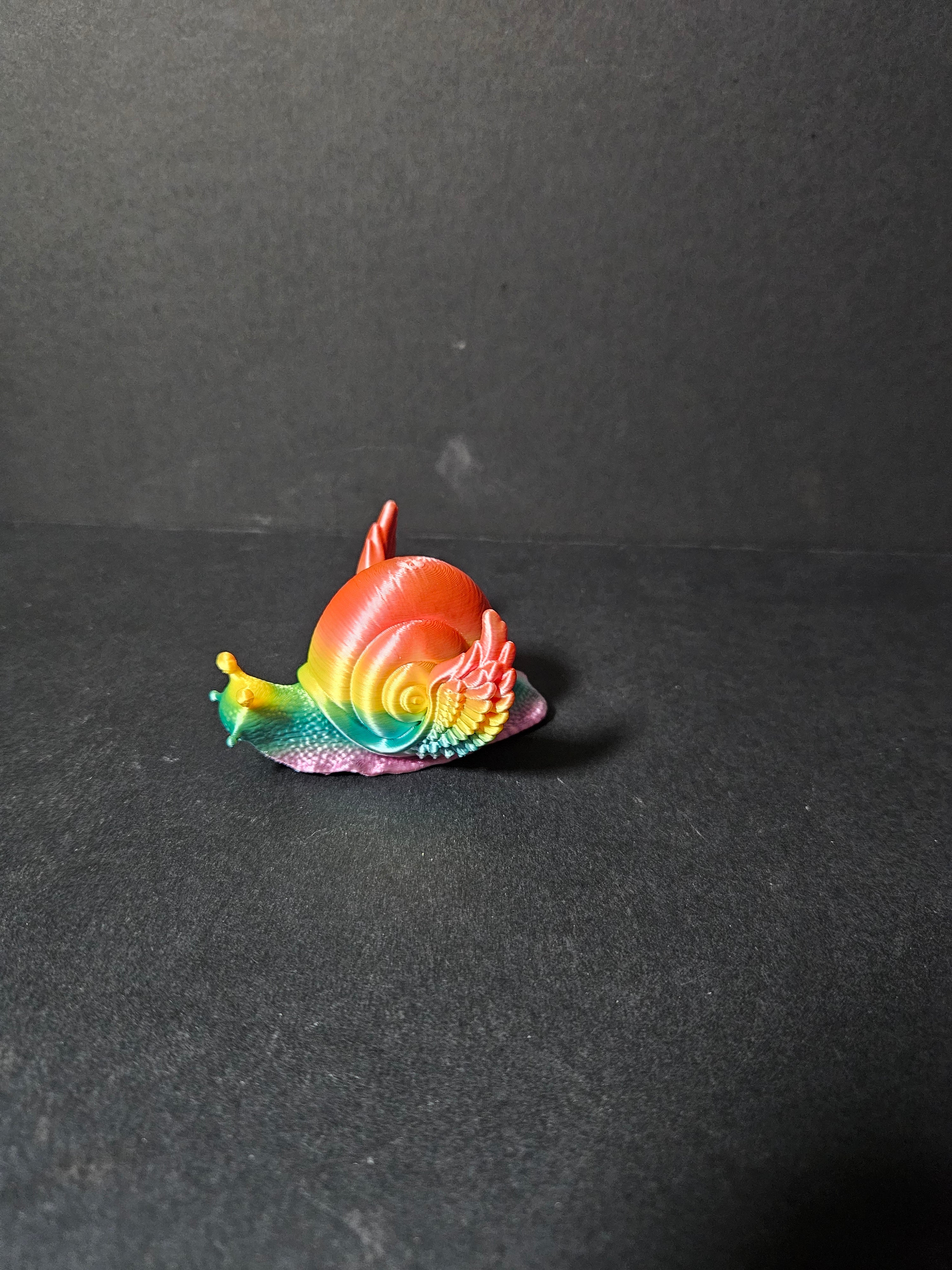 Rainbow Snail with Wings - 8cm