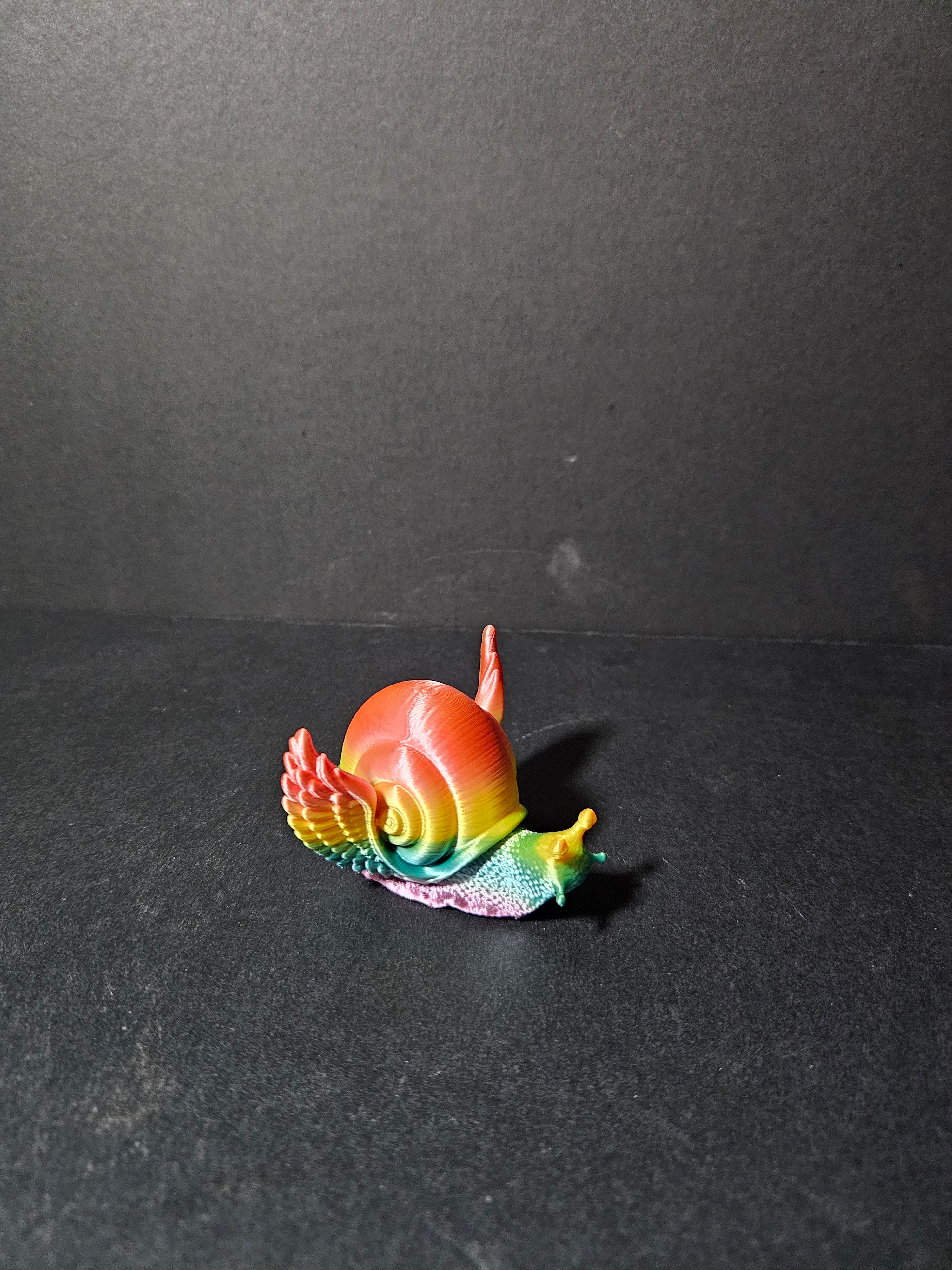 Rainbow Snail with Wings - 8cm