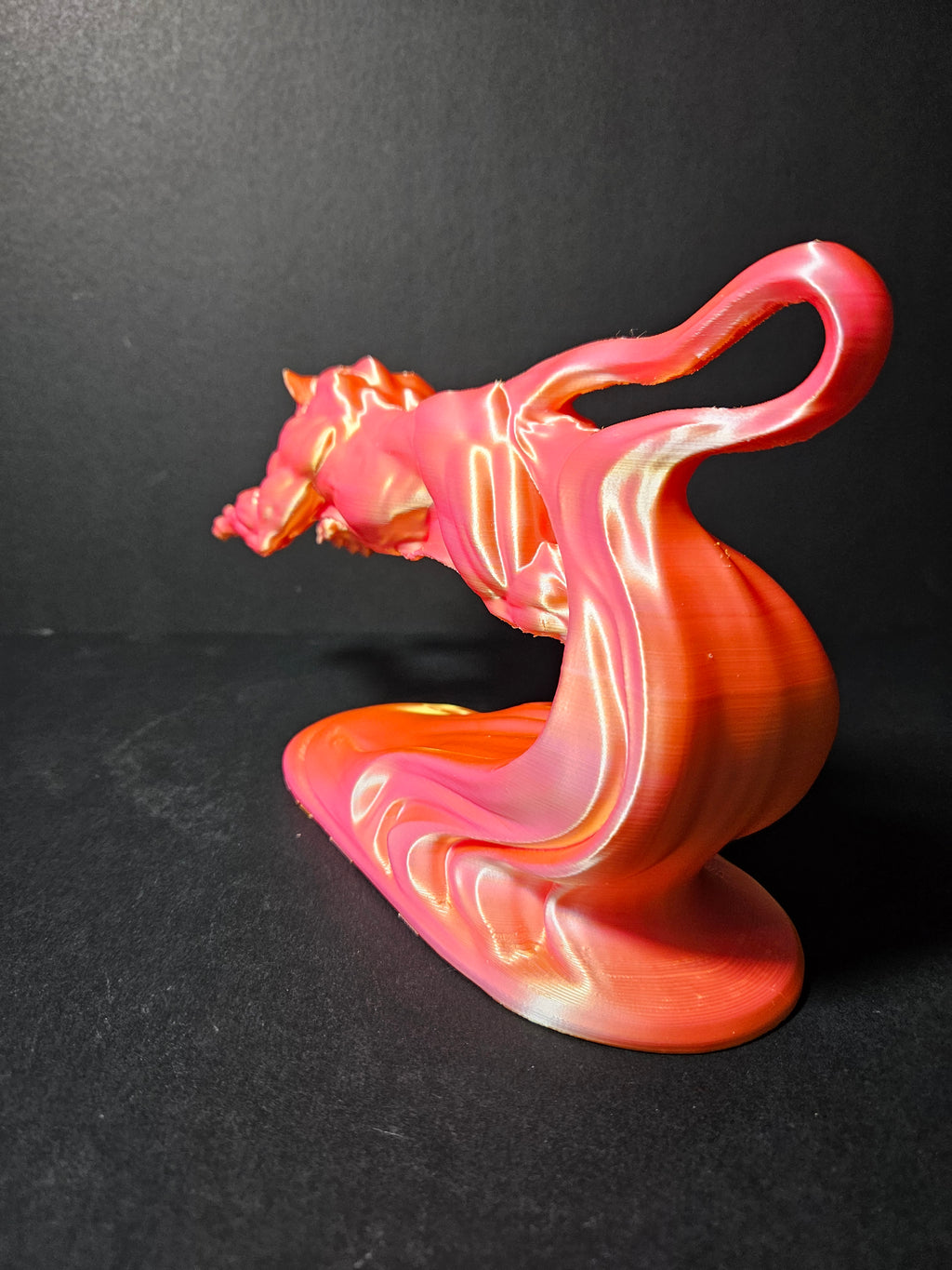 Panther Flow – Pink & Gold Silk