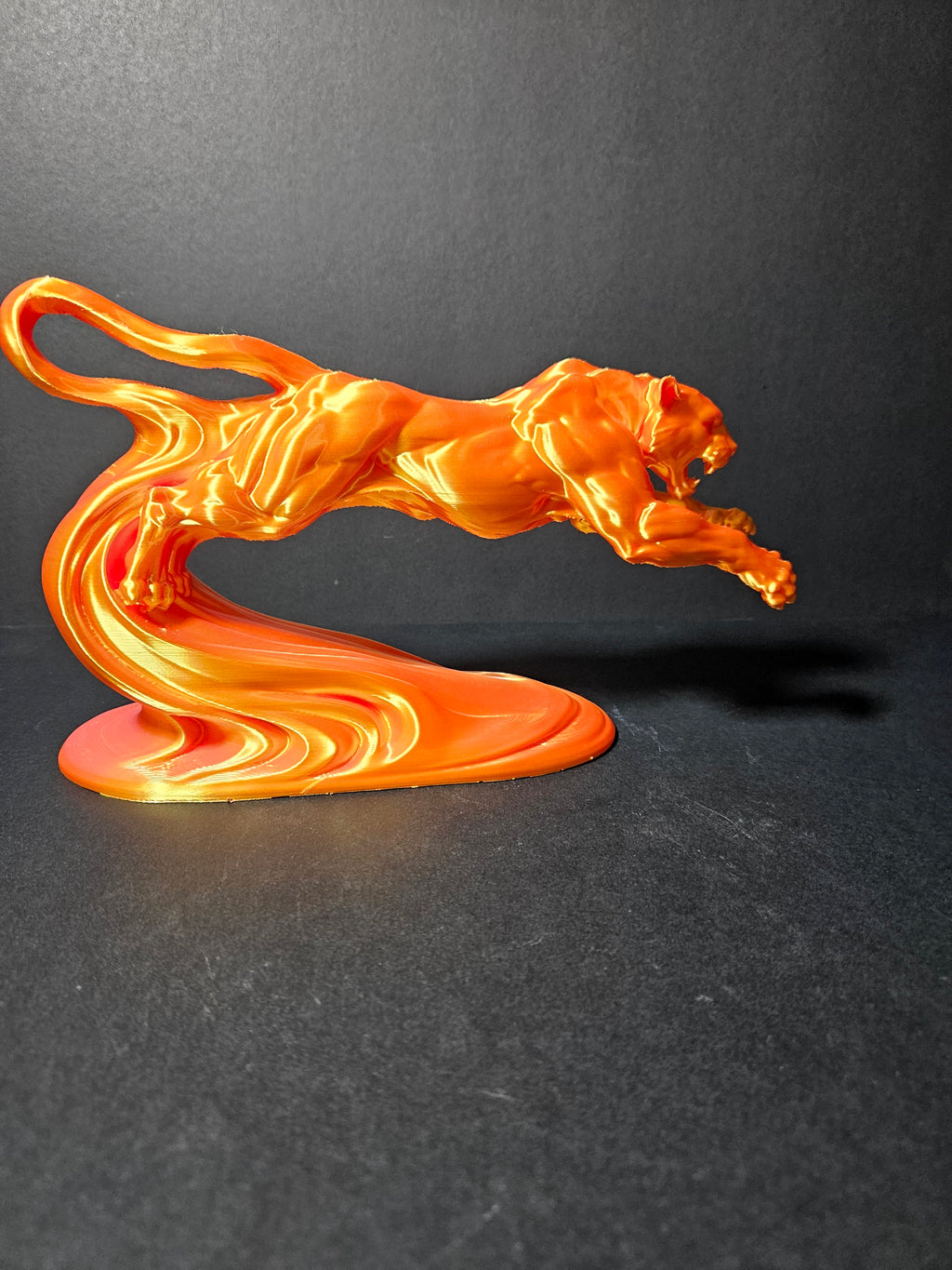 Panther Flow – Pink & Gold Silk
