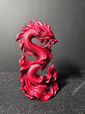 Dragon Koi – Metallic Red Sculpture