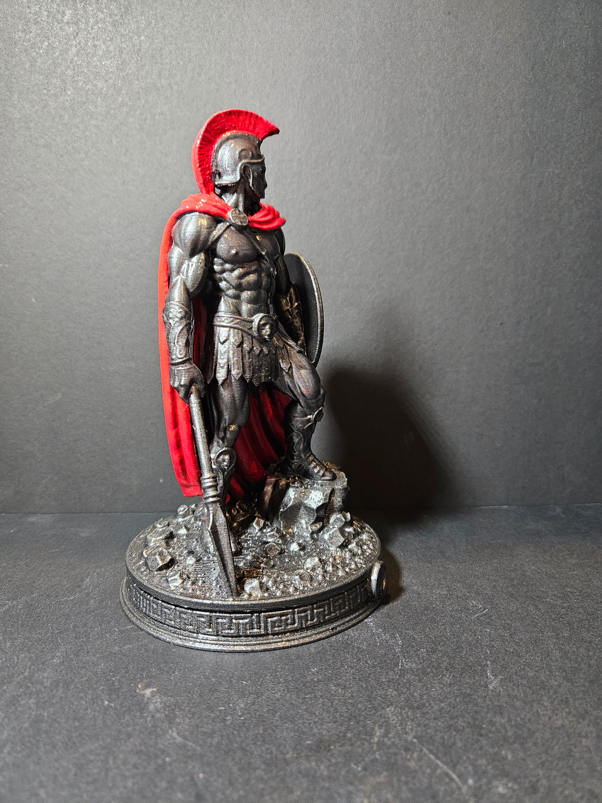 **The Spartan Sentinel – 20cm Spartan Warrior Sculpture | $50**