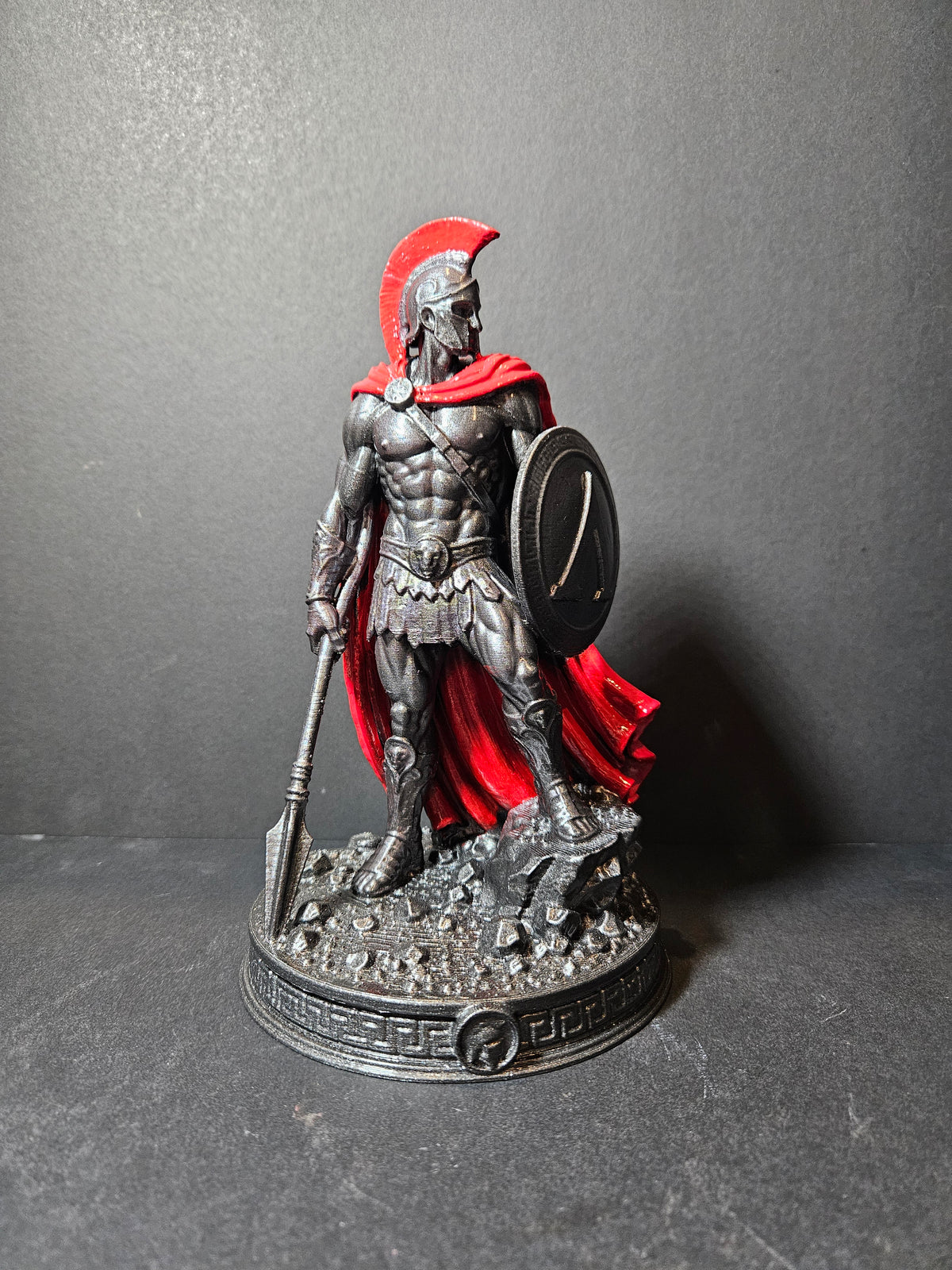 **The Spartan Sentinel – 20cm Spartan Warrior Sculpture | $50**