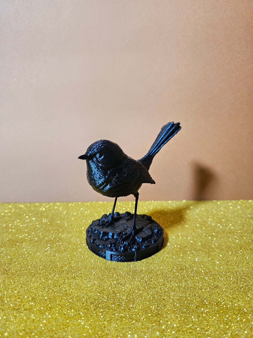 Life-Size Fairy Wren Sculpture – 11cm
