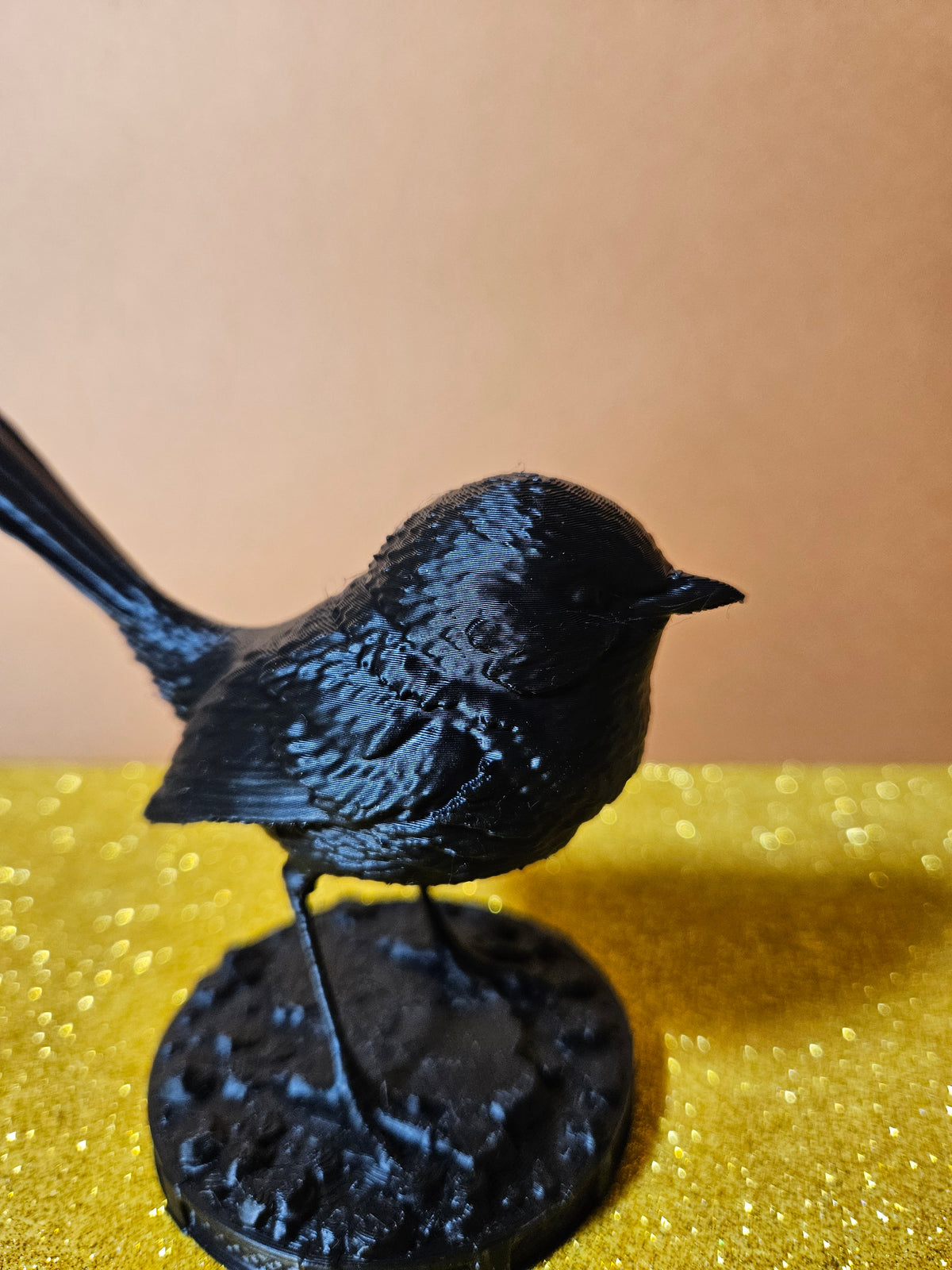 Life-Size Fairy Wren Sculpture – 11cm