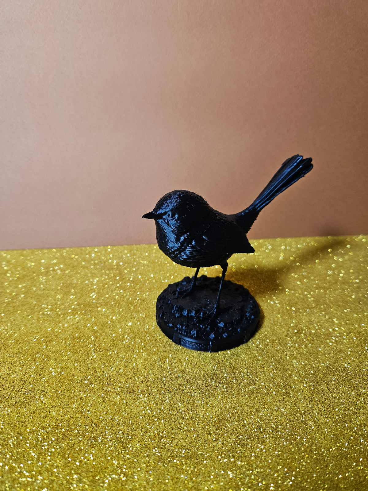 Life-Size Fairy Wren Sculpture – 11cm