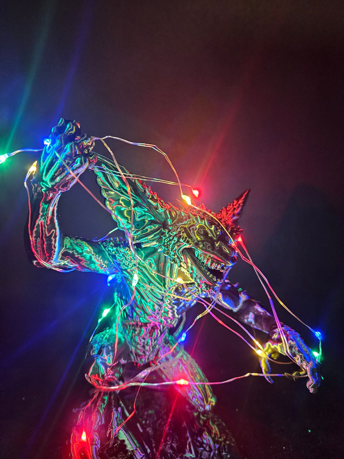 Gremlin Lights ✨🎄 | Light-Up Gremlin Sculpture – 25cm